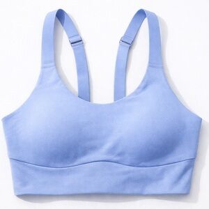 Alo Yoga Crystal Blue High Impact Racerback Sports Bra 34D Sculpt Fit